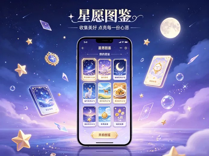 星愿图鉴新项目上线，每日任务收集卡片，完整图鉴解锁新内容