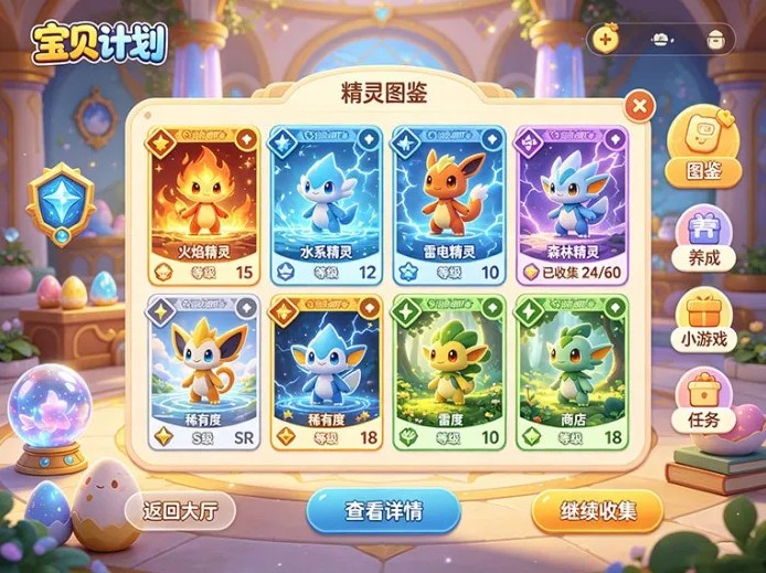 《宝贝计划》精灵集卡与多玩法游戏项目