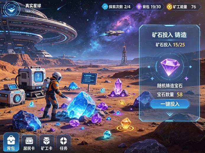 《星环世界》8月28日上线，星际探索加矿工卡多玩法