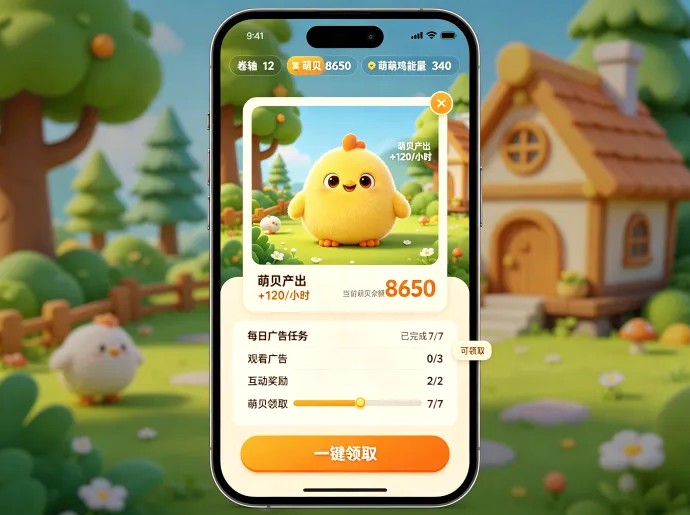 《萌动日记》卷轴玩法上线，实名领取萌萌鸡开启每日任务
