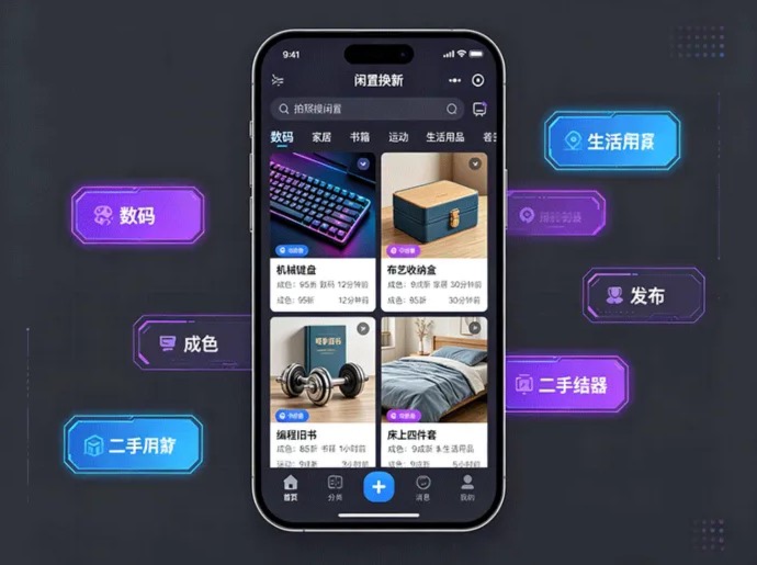 闲置换新新平台上线,二手物品信息集中发布,闲置资源重新流转