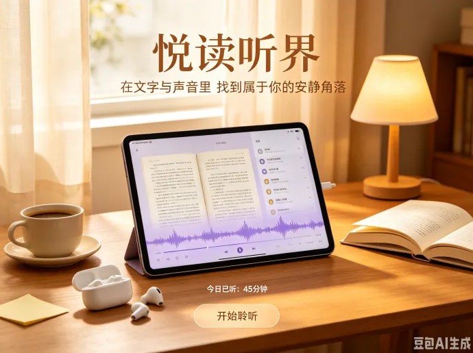 悦读听界内测全面开启：海量全本好书免费畅听，新人入驻领终身听书特权卡