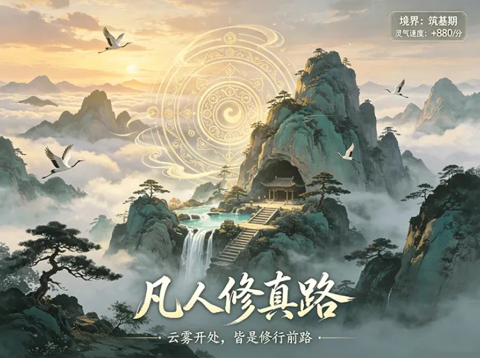 凡人修真路首发公测震撼来袭：沉浸式文字修仙奇遇，登录即送极品本命飞剑