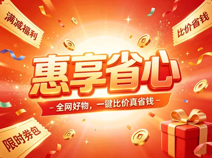 惠享省心内测全面开启:大额优惠券智能搜,新用户即领首单免单补贴
