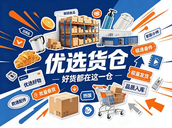 优选货仓新平台开放，热门商品集中选品，推广分享模式同步