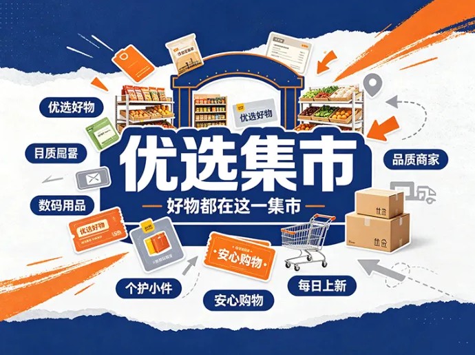 ​优选集市上线，购物积分还能换商品，邀好友解锁高等级
