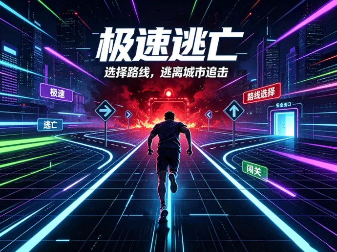 极速逃亡上线跑酷模式，一路闯关还能解锁隐藏角色