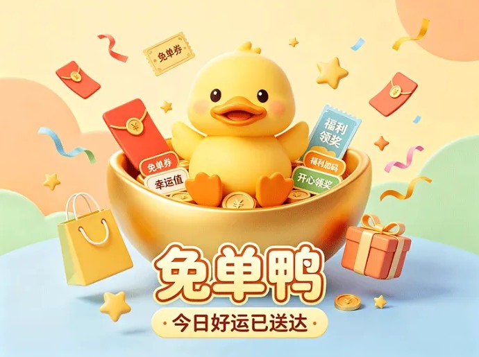 ​免单鸭购物优惠新项目，把日常消费做成趣味玩法