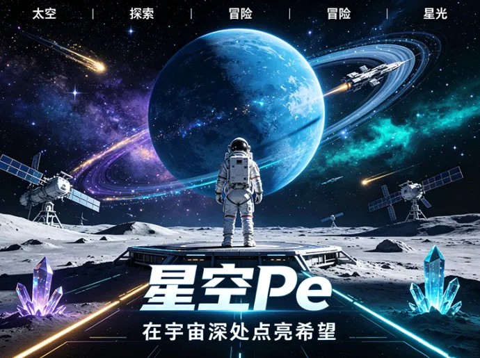 ​星空Pe全新星际题材项目，探索星空开启资源成长玩法