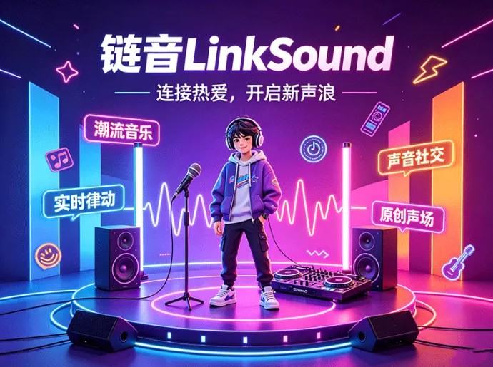 ​《链音LinkSound》音乐社交新项目，把音乐内容与互动玩法结合起来