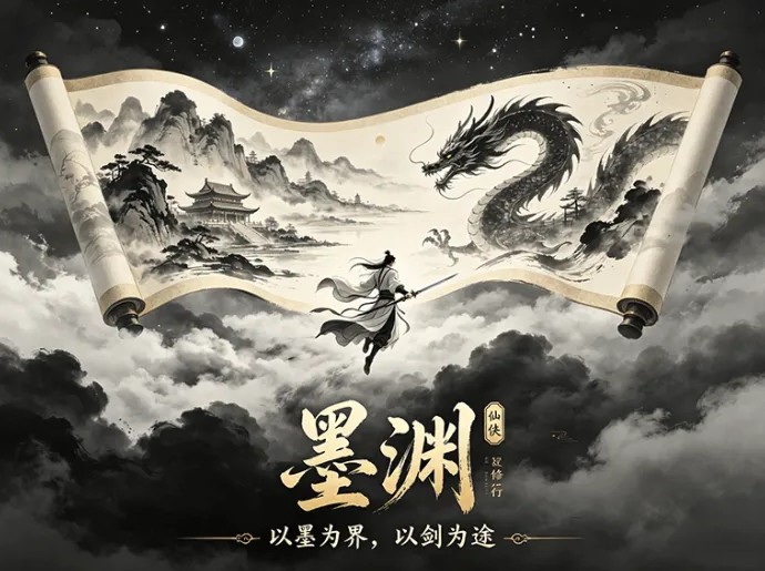 不止看风景！墨渊卷轴新模式，广告轻互动玩转书卷共创