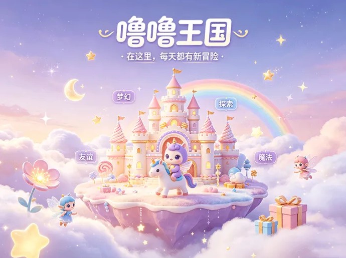 噜噜王国萌系新项目上线！亲手搭建专属于你的欢乐小王国