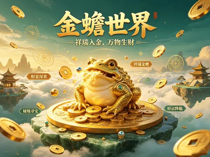 金蟾世界，国风聚宝模式，金蟾养成解锁寻宝奇遇
