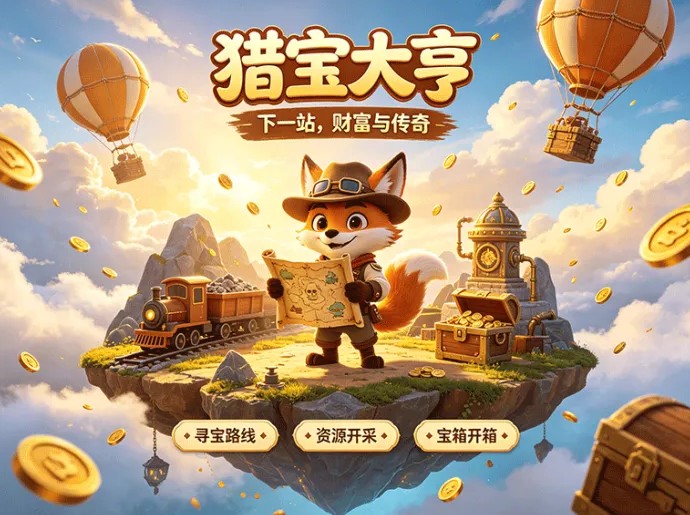 猎宝大亨宝藏探索玩法开启，地图寻宝收集稀有资源