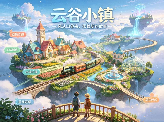 云谷小镇正式启幕，趣味经营零门槛开荒，多样物产流转打造治愈系新地标