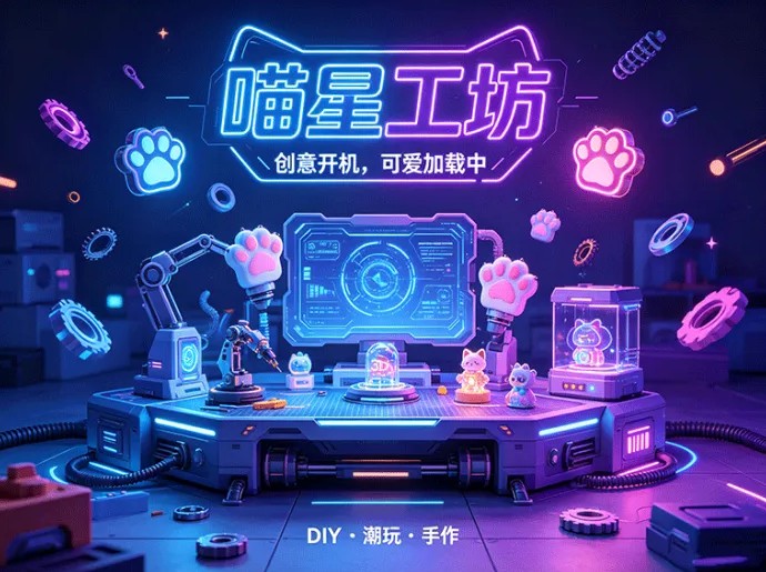 喵星工坊上线，猫咪烘焙零门槛开张，甜品图鉴自由互通打造治愈新天地