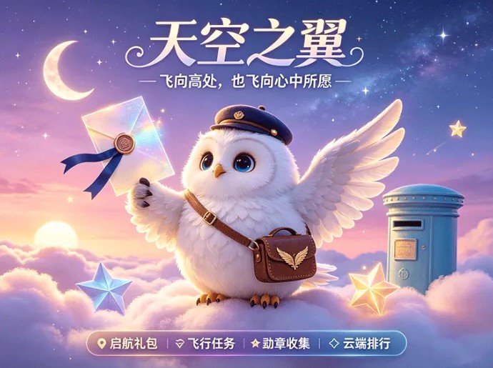 天空之翼空岛飞行记正式启航，飞艇装配零门槛开荒，航海图鉴自由互通领跑云端新旅