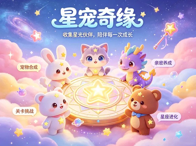 星宠奇缘萌趣来袭，星际萌宠零门槛领养，幻彩星球生态互通抢占开拓先机