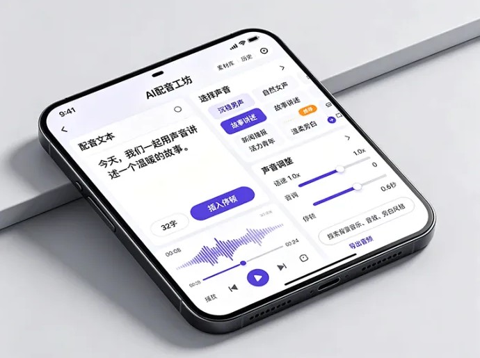 声音也能玩出新花样 AI配音工具开始进入普通人的日常