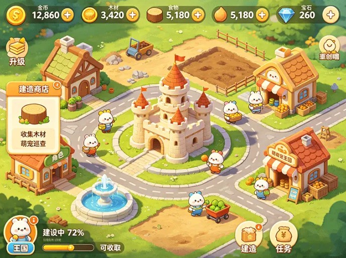 萌宠齐聚噜噜王国,收集养成加家园建设一起体验