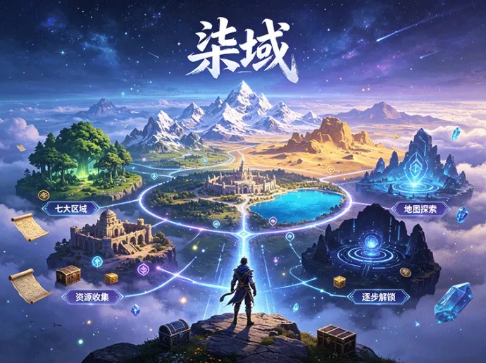 柒域七大区域开放在即，边探索边解锁更多玩法