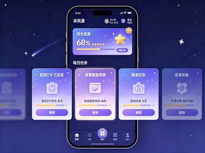 米岚星新项目开启,轻量玩法结合日常任务,空闲时间就能操作