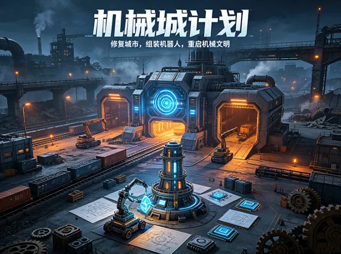 想打造自己的机械城市？机械城计划开启生产、组装与建设玩法