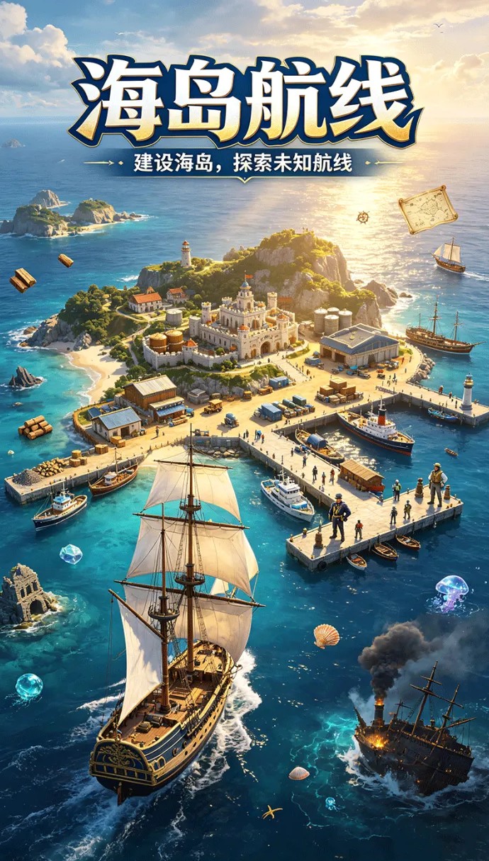 海岛航线怎么玩才能拓展海域？建自己的岛，造船开启海上探索