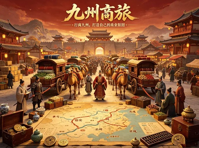 从跑商到商会扩建,九州商旅首码开放,新城市逐步解锁