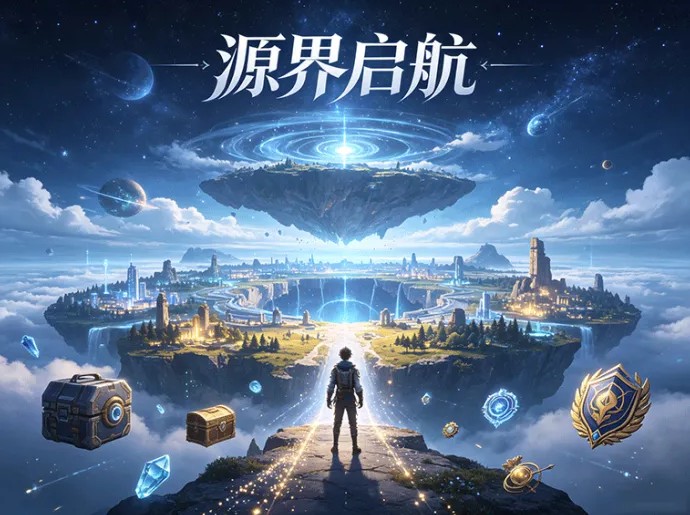 源界启航开启探索冒险，新地图持续解锁，成长玩法也在逐步开放
