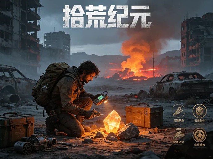 从拾荒到建立据点，拾荒纪元开启资源收集与装备打造玩法