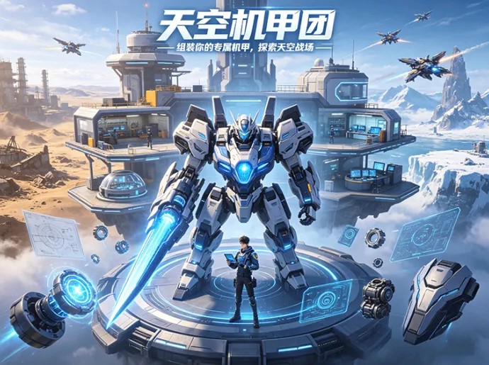 ​天空机甲团有哪些核心玩法？从组装第一台机甲开始，驾驶员培养和竞技地图逐步开放