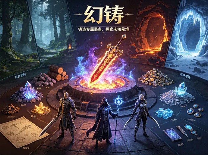​幻铸怎么玩？装备铸造、角色养成和秘境探索三套核心系统一次看懂