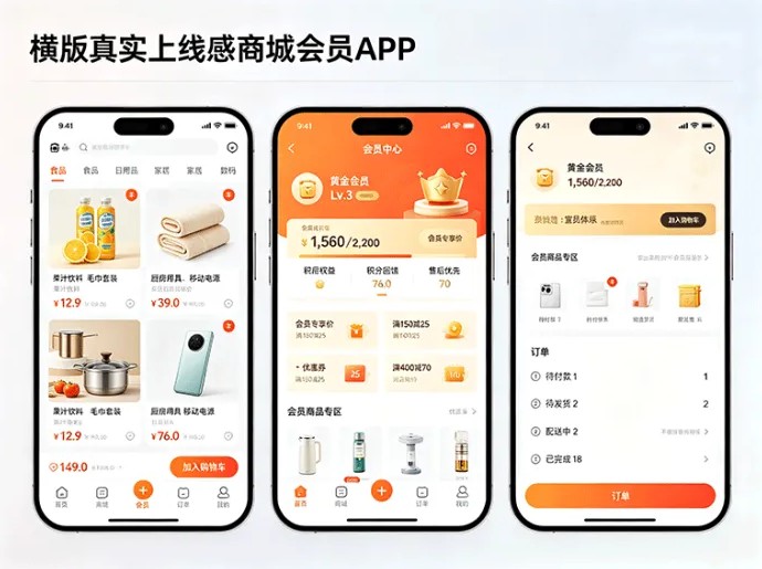 优选家上线,商城消费与会员体系结合,日常购物玩法更清晰
