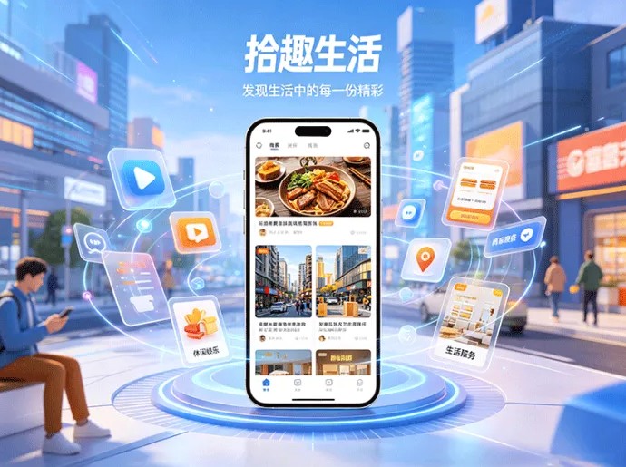 拾趣生活上线，短视频内容与生活服务玩法融合
