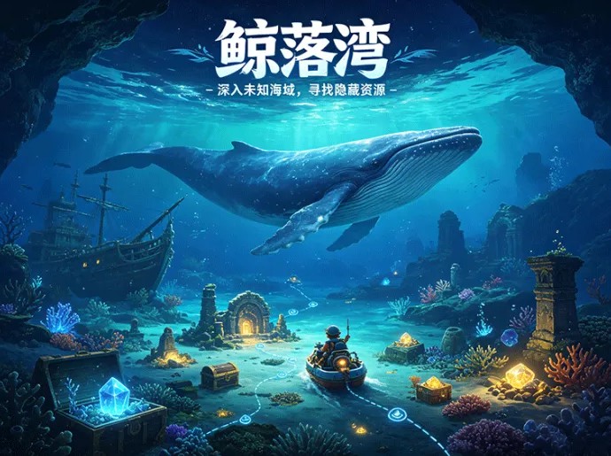 奔赴深海冒险！鲸落湾打通海域探索与角色成长，收集资源一路前行