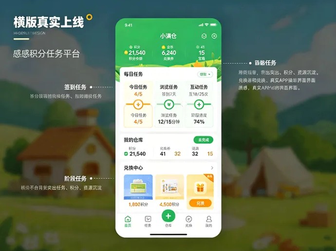 以任务收获积分!小满仓全新登场,资源收集兑换一气呵成