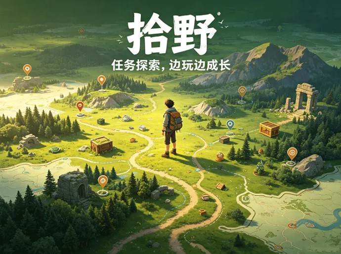 任务前行，自在寻踪！拾野开启轻游戏成长新玩法，内容再升级