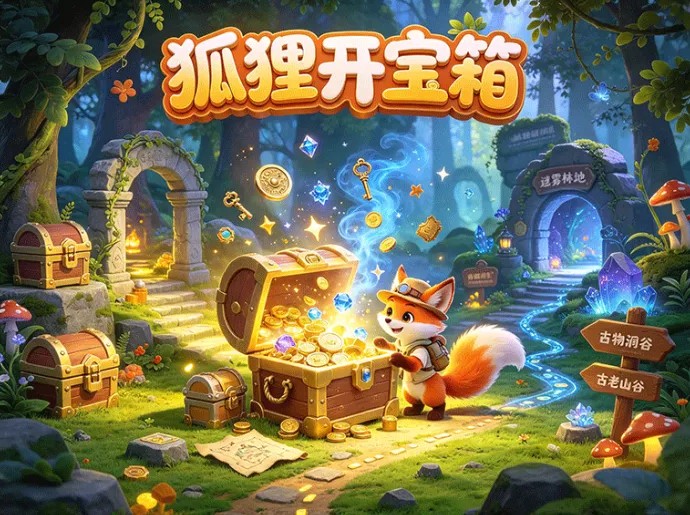 开启开箱寻宝奇遇！狐狸开宝箱，搜寻宝藏与狐狸养成双线游玩
