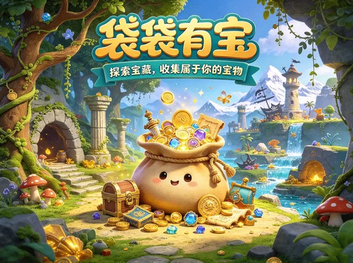 袋袋有宝上线全新玩法！外出探索搜寻宝物，收集资源解锁丰富养成