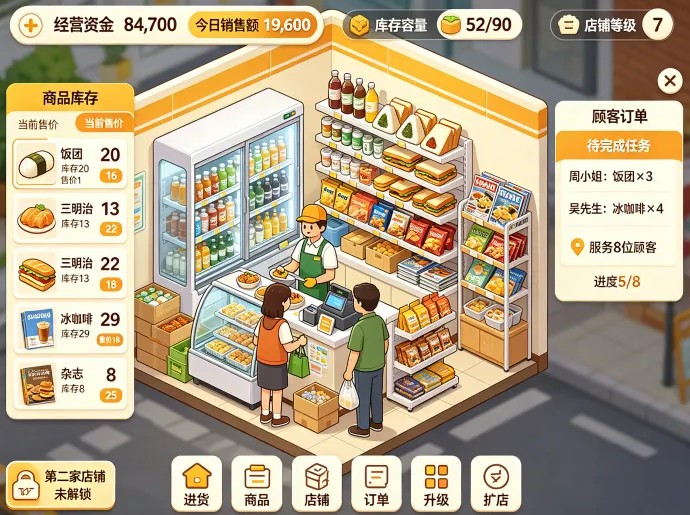 财富小当家项目拆解:起步经营一间小店,后续通过什么玩法扩大生意