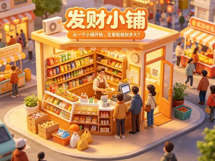 发财小铺项目拆解：起步只是小小摊位，摆摊经营之后怎样扩张门店
