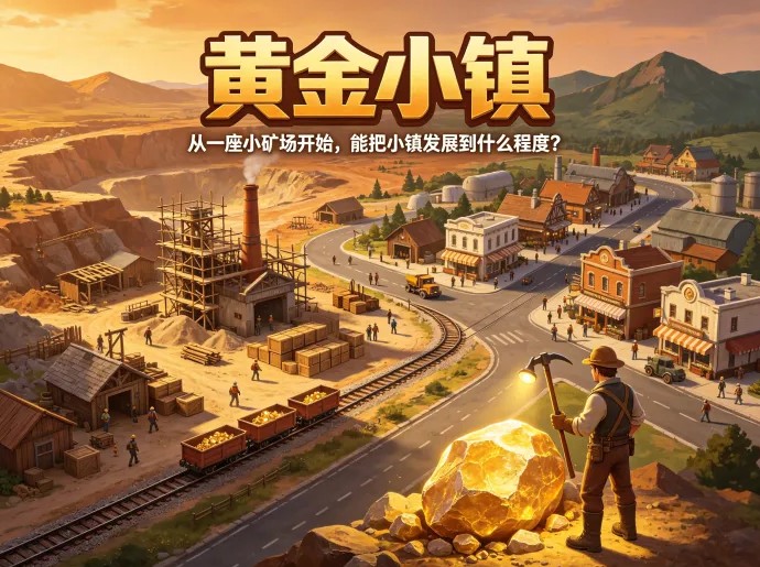 黄金小镇怎么玩?一边挖金一边建设,小镇经营玩法慢慢逐步展开