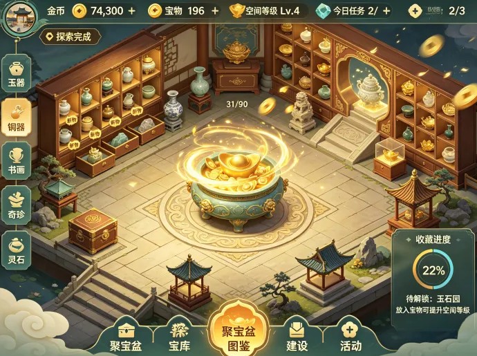 聚宝盆更新别错过!一边收集宝物一边经营福地,后续还有新玩法