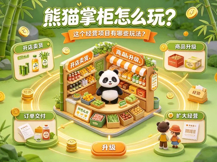 想做熊猫掌柜先看！开店、商品升级，这个项目有哪些玩法