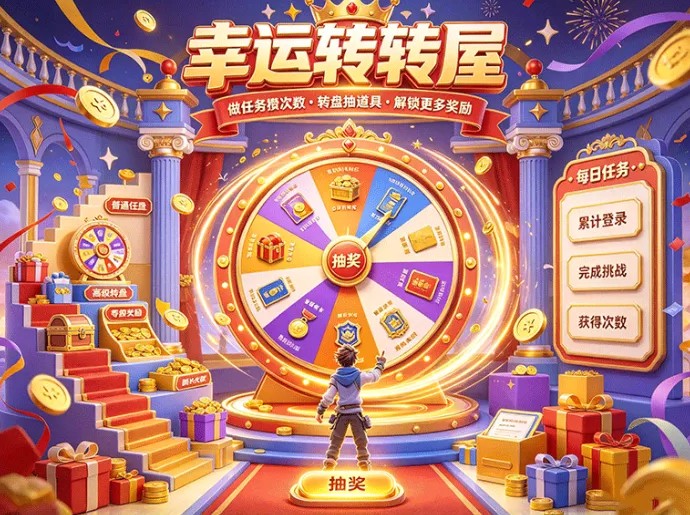 解锁超多福利！幸运转转屋多重转盘玩法，手把手教你拿满奖励