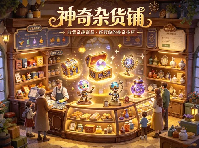 神奇杂货铺：收集特色商品，持续升级铺面，一步步解锁丰富经营玩法