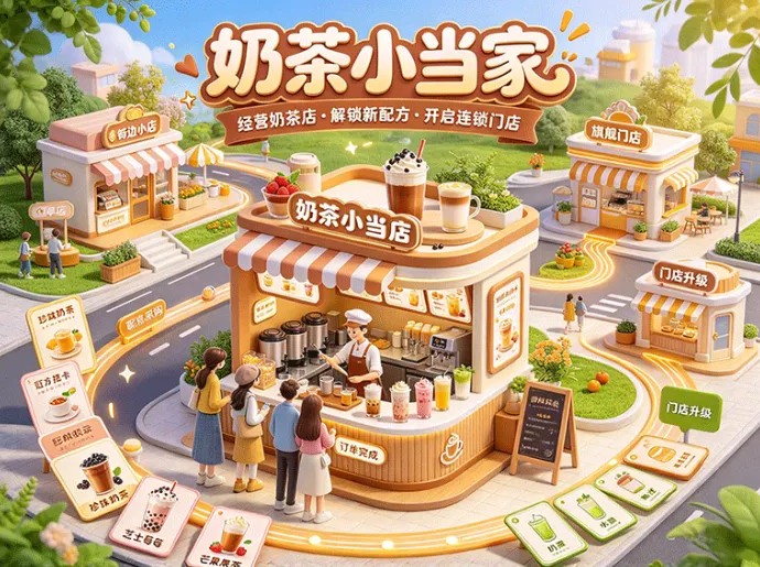 不止经营奶茶小店!奶茶小当家解锁新配方,向着连锁门店发展