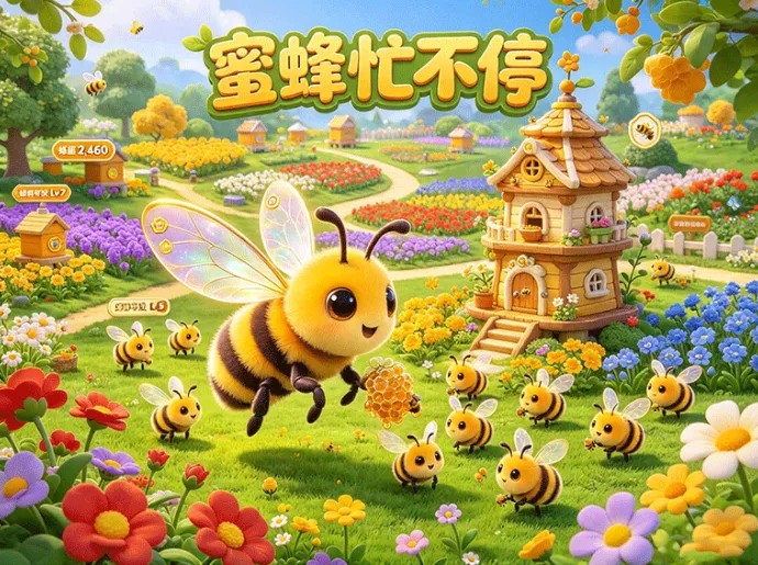 养好蜂群只是开始，蜜蜂忙不停开启蜂箱扩建和花园养成玩法