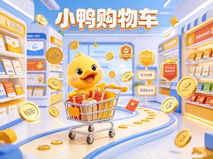 鸭积分不要浪费！小鸭购物车新玩法，提升等级解锁各类专属权益